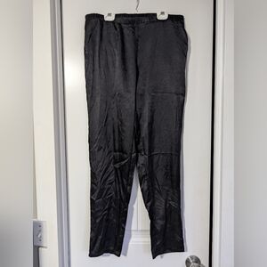 Lasenza Satin Lounge Pants Black
